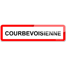 Courbevoisienne (15x4cm) - Sticker/autocollant