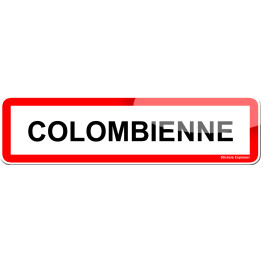 Colombienne (15x4cm) - Sticker/autocollant