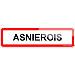 Asnierois (15x4cm) - Sticker/autocollant