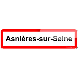 Asnières-sur-Seine (15x4cm) - Sticker/autocollant