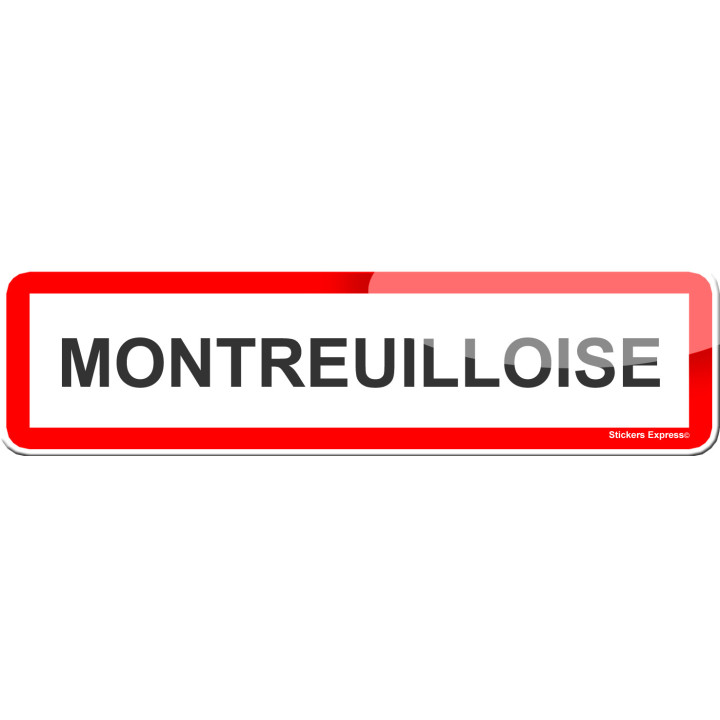 Montreuilloise (15x4cm) - Sticker/autocollant