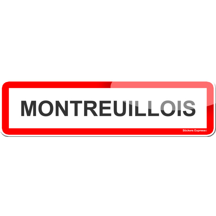 Montreuillois (15x4cm) - Sticker/autocollant