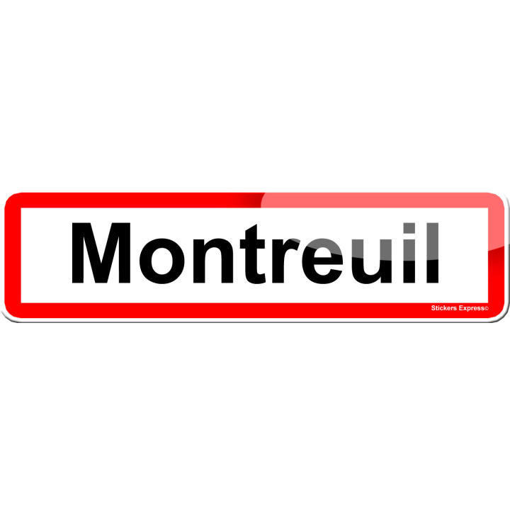 Montreuil (15x4cm) - Sticker/autocollant