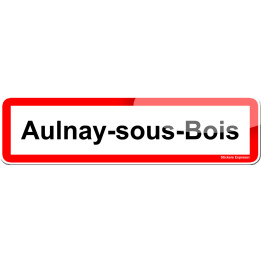 Aulnay-sous-Bois (15x4cm) - Sticker/autocollant
