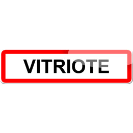 Vitriote (15x4cm) - Sticker/autocollant
