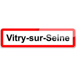 Vitry-sur-Seine (15x4cm) - Sticker/autocollant