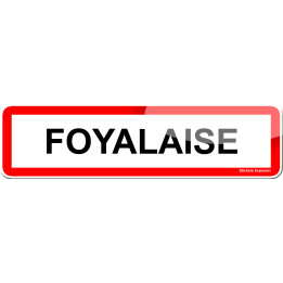 Foyalaise (15x4cm) - Sticker/autocollant