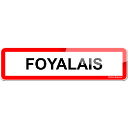 Foyalais (15x4cm) - Sticker/autocollant