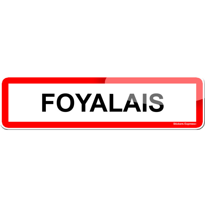 Foyalais (15x4cm) - Sticker/autocollant