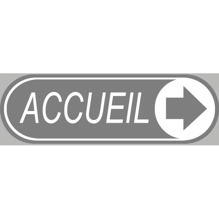 Stickers / Autocollant accueil gris