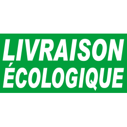 Livraison écologique - 30x14 cm - Sticker/autocollant
