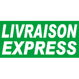 Livraison express vert - 30x14 cm - Sticker/autocollant