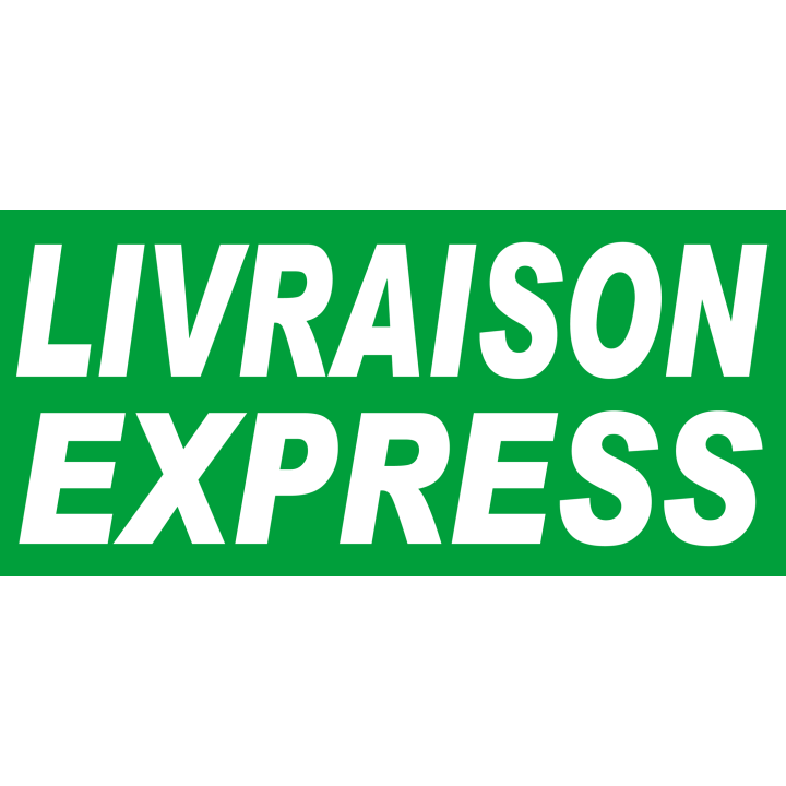 Livraison express vert - 30x14 cm - Sticker/autocollant