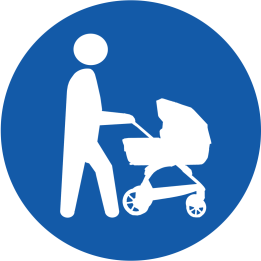 Passage obligatoire aux landeaux - 15cm - Sticker/autocollant
