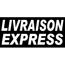 Livraison express noir - 30x14 cm - Sticker/autocollant