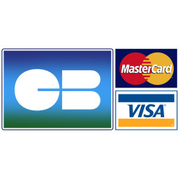 Paiement CB MASTERCARD/VISA - 20x10cm - Sticker/autocollant