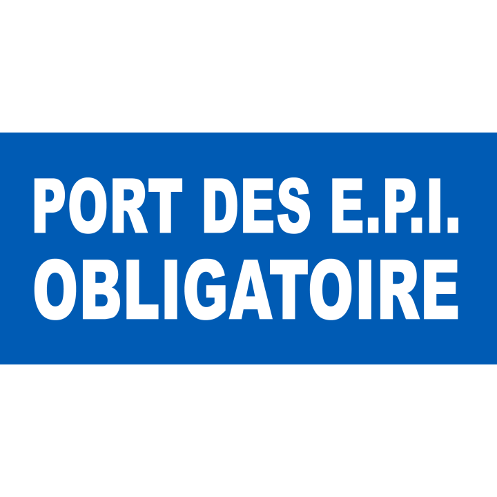 Port des EPI obligatoire - 30x14cm - Sticker/autocollant