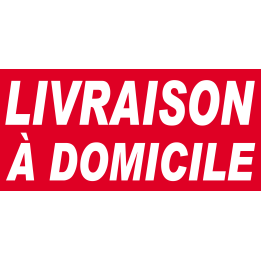 Livraison à domicile - 30x14 cm - Sticker/autocollant