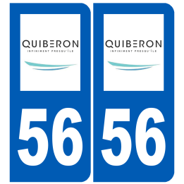 immatriculation Quiberon 56 - Sticker/autocollant