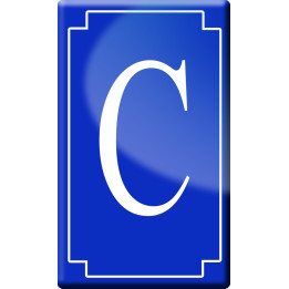 Complément numéro de rue C - classique 10x6cm - Sticker/autocollant