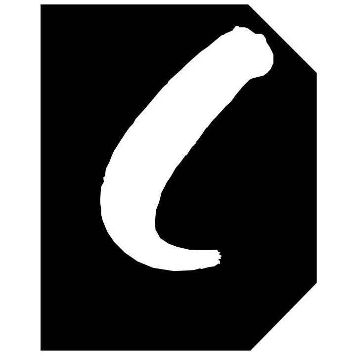 Complément numéro de rue C - architecte 6x4,7cm - Sticker/autocollan