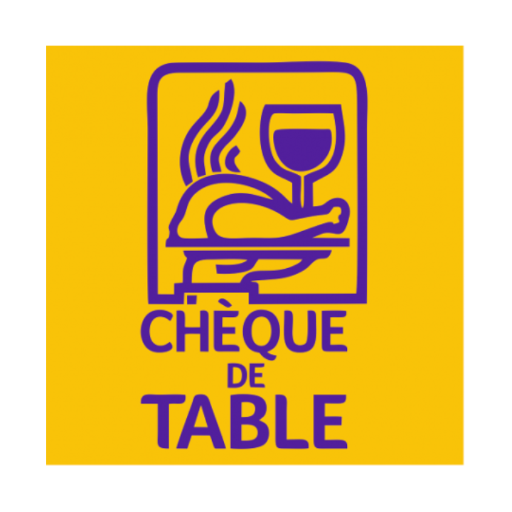 Chèque de table accepté - 15x15cm - Sticker/autocollant