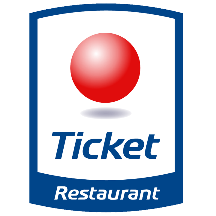 Ticket restaurant accepté - 5x5cm - Sticker/autocollant