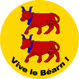 Vive le Béarn (5x5cm) - Sticker/autocollant