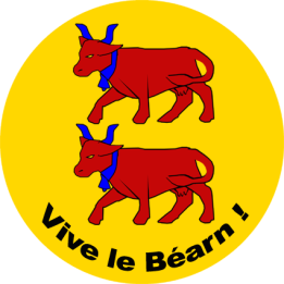 Vive le Béarn (20x20cm) - Sticker/autocollant