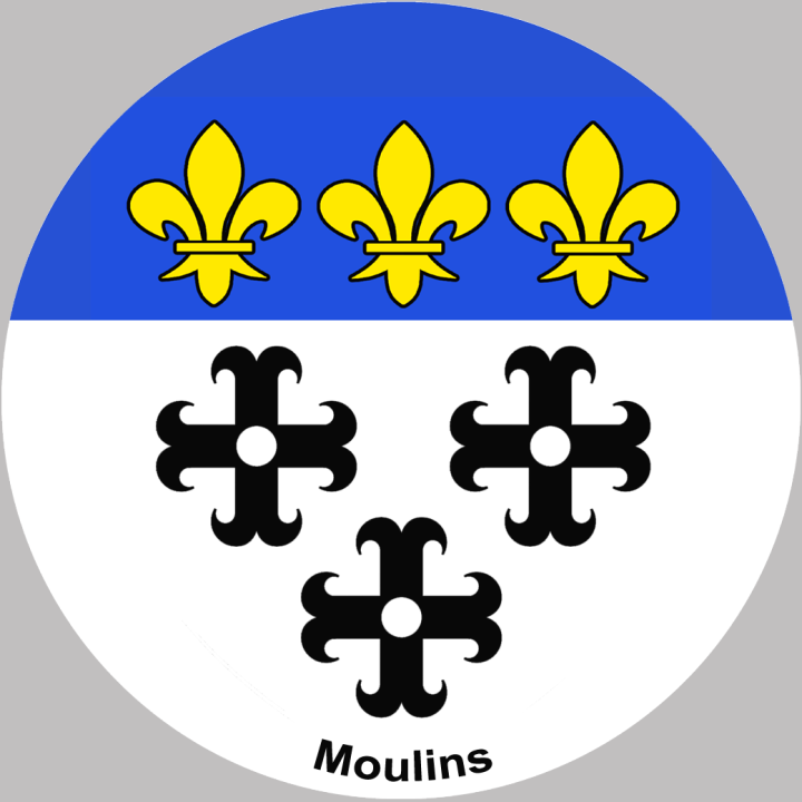 Moulins (15cm) - Sticker/autocollant