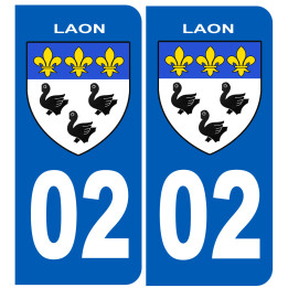 immatriculation Laon - Sticker/autocollant