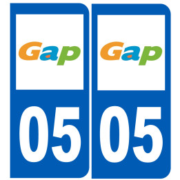 immatriculation 05 Gap - Sticker/autocollant