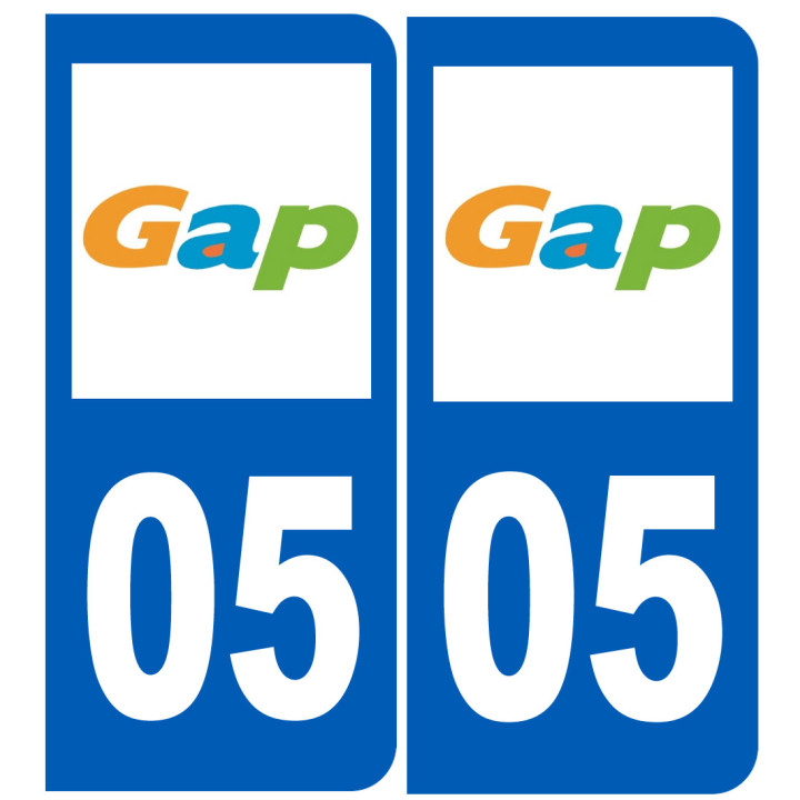 immatriculation 05 Gap - Sticker/autocollant