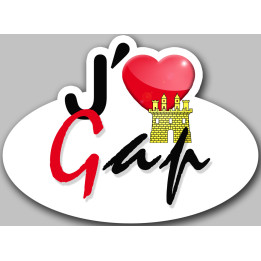 j'aime Gap (5x3.7cm) - Sticker/autocollant