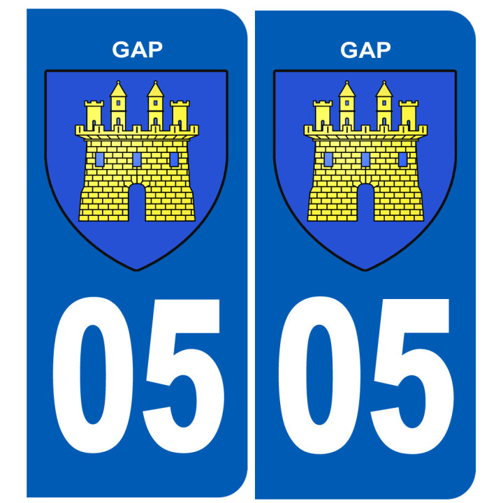 immatriculation Gap - Sticker/autocollant