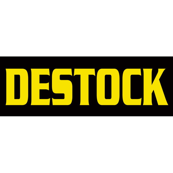 DESTOCK jaune - 29x10cm - Sticker/autocollant