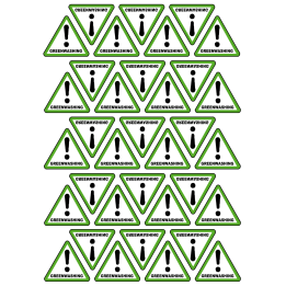Greenwashing - 35fois 5x4.5cm - Sticker/autocollant