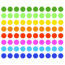 gommettes plastifiées - 80fois 2cm - Sticker/autocollant