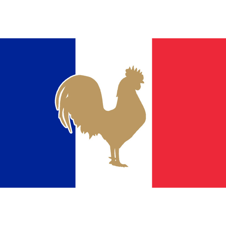 Coq Français - 19.5x13cm - Sticker/autocollant