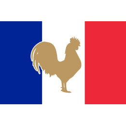 Coq Français - 5x3.3cm - Sticker/autocollant
