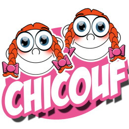 Chicouf soeurettes - 15x13cm - Sticker/autocollant
