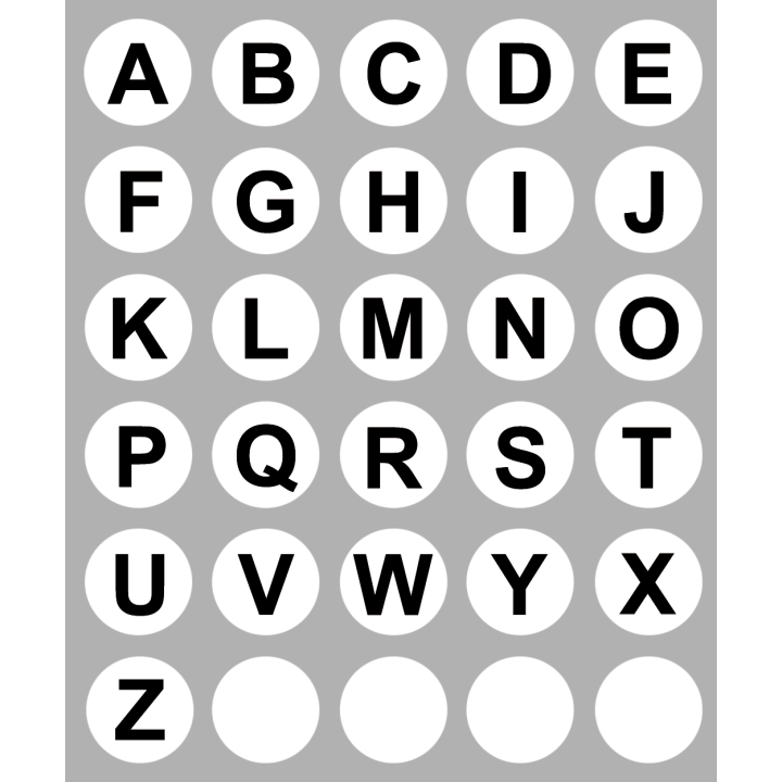alphabet (26fois 1cm) - Sticker/autocollant