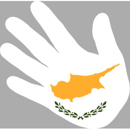 Chypre - 5x5cm - Sticker/autocollant