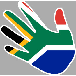 afrique du sud - 5x5cm - Sticker/autocollant