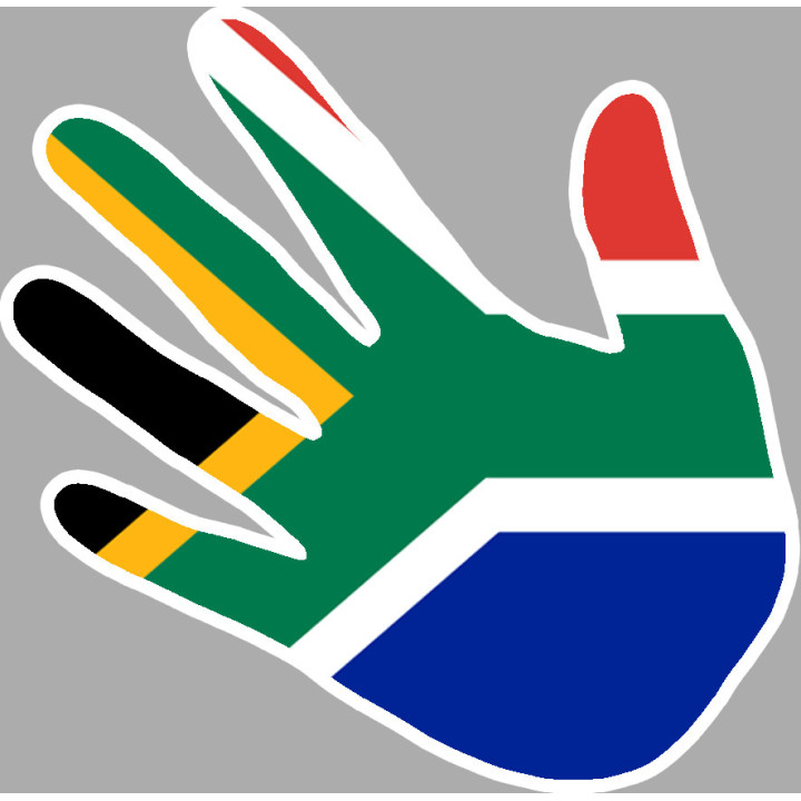 afrique du sud - 5x5cm - Sticker/autocollant