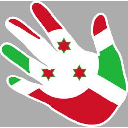 Burundi - 5x5cm - Sticker/autocollant