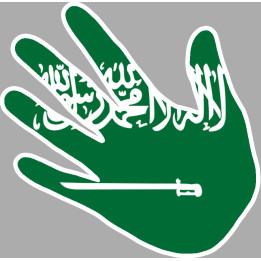 Arabie Saoudite - 5x5cm - Sticker/autocollant