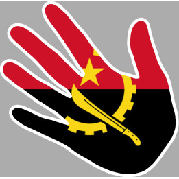 Angola - 17x17cm - Sticker/autocollant