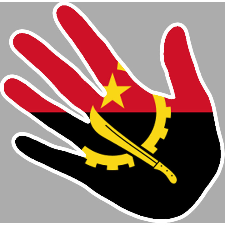 Angola - 17x17cm - Sticker/autocollant