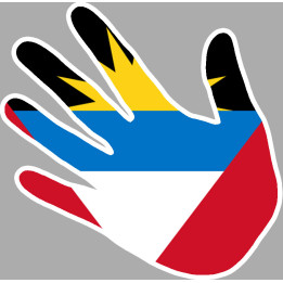 Antigua and Barbuda - 17x17cm - Sticker/autocollant